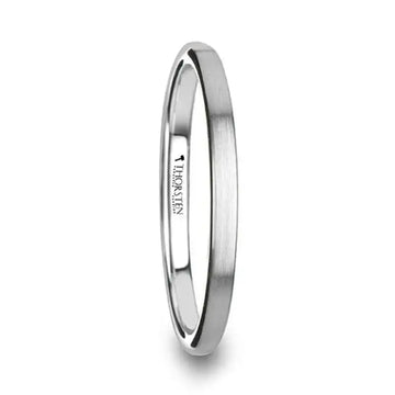 PERSEUS Domed with Brushed Finish Tungsten Band - 2mm - 12mm - Larson Jewelers