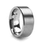 MERCURY Flat Brush Finish Tungsten Wedding Ring - 12mm - Larson Jewelers