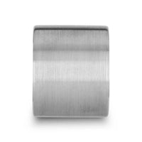 MORRISON Flat Pipe Cut Tungsten Carbide Ring with Brushed Finish - 20mm - Larson Jewelers