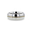GOLDWYN Braided 14k Gold Inlay Domed Tungsten Ring - 6mm or 8mm - Larson Jewelers