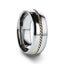 GOLDWYN Braided 14k Gold Inlay Domed Tungsten Ring - 6mm or 8mm - Larson Jewelers