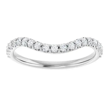 14K White Gold Accented Matching Band - Larson Jewelers