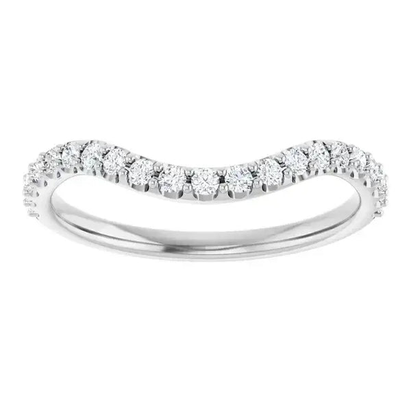 14K White Gold Accented Matching Band - Larson Jewelers