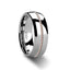 ROSSMOOR Braided 14K Rose Gold Inlay Domed Tungsten Ring - 6mm & 8mm - Larson Jewelers