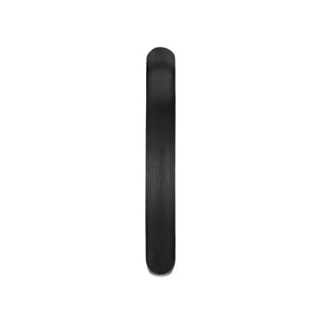 GEORGIA Domed Brush Finished Black Tungsten Carbide Wedding Band for Women - 2mm - Larson Jewelers