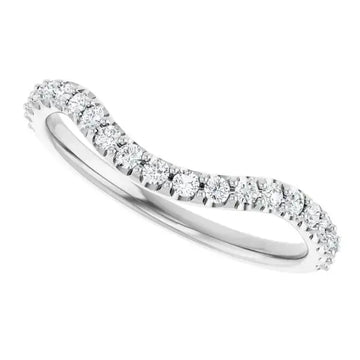 14K White Gold Accented Matching Band - Larson Jewelers