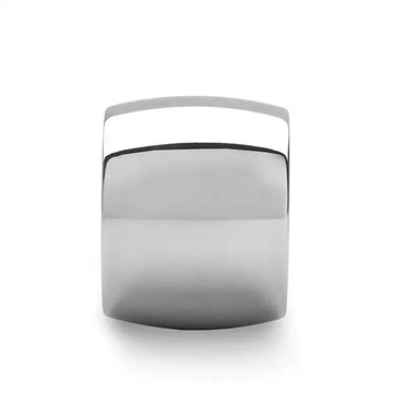 Front view of the FRESNO 20mm domed polished tungsten wedding band