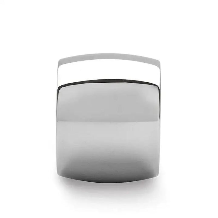 Front view of the FRESNO 20mm domed polished tungsten wedding band