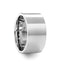 SUTTON Flat White Tungsten Wedding Band with Polished Finish - 12mm - Larson Jewelers