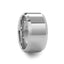 LINCOLN White Tungsten Wedding Band with Beveled Edges - 4mm - 12mm - Larson Jewelers
