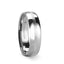 HENDERSON Domed White Tungsten Ring with Satin Stripe - 4mm - 10mm - Larson Jewelers