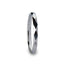 WICHITA Diamond Faceted White Tungsten Ring for Her - 2mm - Larson Jewelers