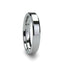 ROMA Womens Beveled Tungsten Carbide Wedding Ring - 4mm & 6mm - Larson Jewelers