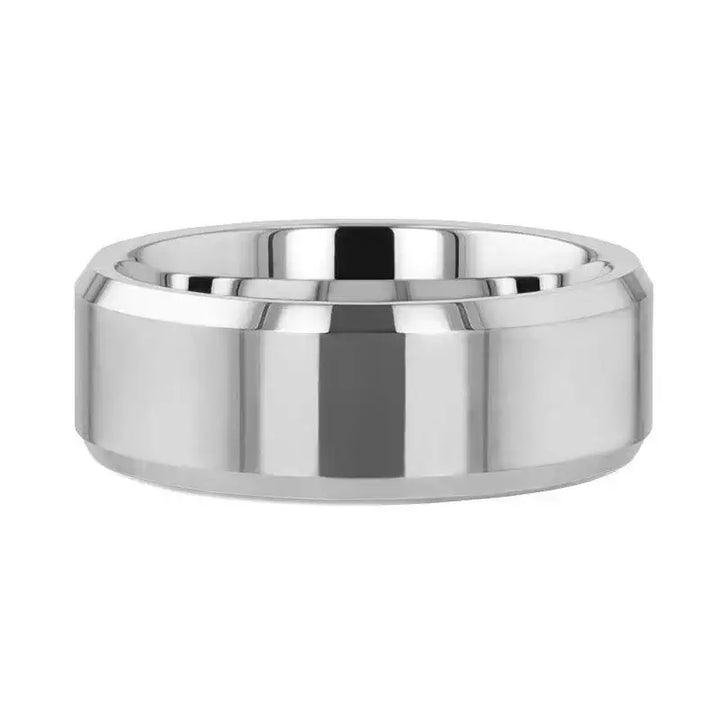 CORINTHIAN Beveled Tungsten Carbide Ring - 4mm - 12mm - Larson Jewelers