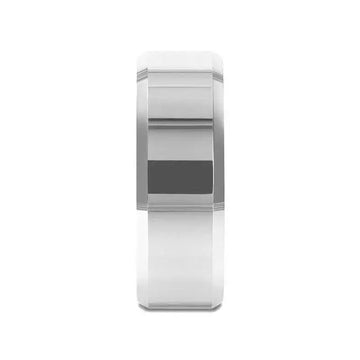 CORINTHIAN Beveled Tungsten Carbide Ring - 4mm - 12mm - Larson Jewelers
