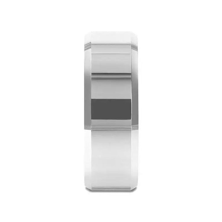 CORINTHIAN Beveled Tungsten Carbide Ring - 4mm - 12mm - Larson Jewelers