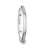 BRONWEN Domed White Tungsten Carbide Ring with Brushed Finish for Her - 2mm - Larson Jewelers