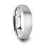 PYTHIUS Domed Brush Finished White Tungsten Ring - 2mm - 8mm - Larson Jewelers
