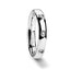 ISABELLA Domed White Tungsten Wedding Band with 3 Diamonds - 4 mm - Larson Jewelers