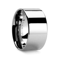 CHARLESTON Flat Polished Finish Tungsten Carbide Band - 12mm - Larson Jewelers