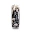 ADMIRAL Domed Black Tungsten Carbide Ring with Black and Gray Camo Pattern - 8mm - Larson Jewelers