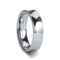 CHELSEA Concave Tungsten Carbide Ring - 4mm - 6mm - Larson Jewelers
