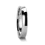 WASHINGTON Concave Tungsten Wedding Band with Polished Finish - 4mm - 8mm - Larson Jewelers