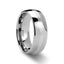 CASSIUS Silver Inlaid Domed Tungsten Ring - 6mm or 8mm - Larson Jewelers
