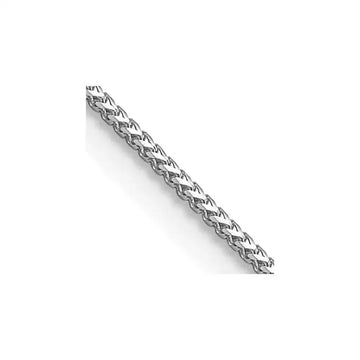 14K White Gold 0.9mm Franco with Lobster Clasp Chain Necklace - Larson Jewelers