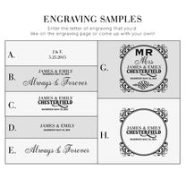 Custom Engraved Chocolate Dark Wooden Wedding Ring Box