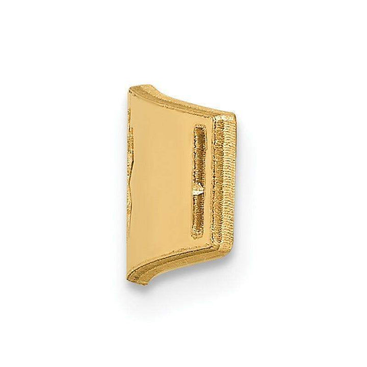 14K Epoxy Enameled Medical ID Ctr Soft Diamond Shape Plate # 816 - Larson Jewelers