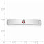 Sterling Silver Rhodium-plated Medical ID Plate - Larson Jewelers