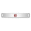 Sterling Silver Rhodium-plated Medical ID Plate - Larson Jewelers
