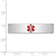 Sterling Silver Rhodium-plated Medical ID Plate - Larson Jewelers