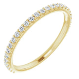 14K Yellow Gold Accented Matching Band