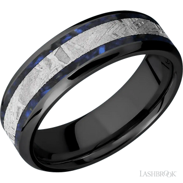 Zirconium with Polish, Polish Finish - 7MM - Larson Jewelers