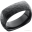 ARASHI Domed Black Titanium Hammered Ring by Lashbrook Designs - 8mm - Larson Jewelers