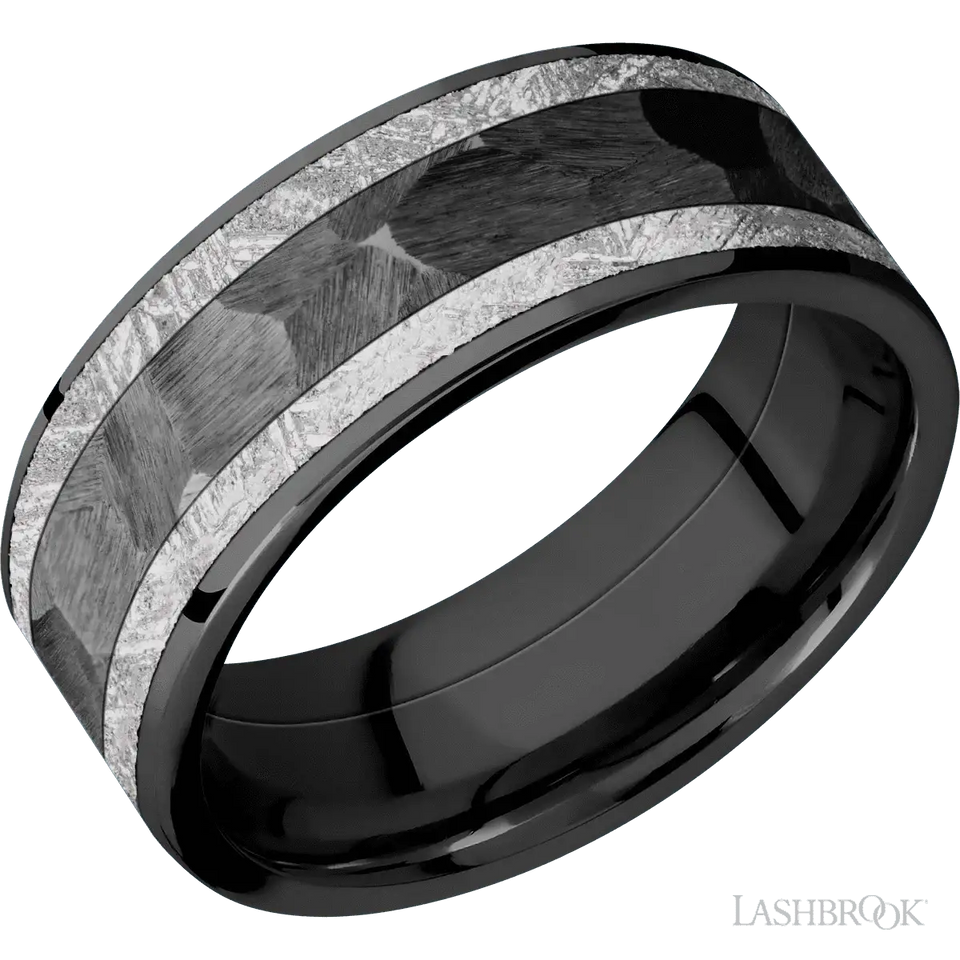 Zirconium band with Polish Finish - 8MM - Larson Jewelers